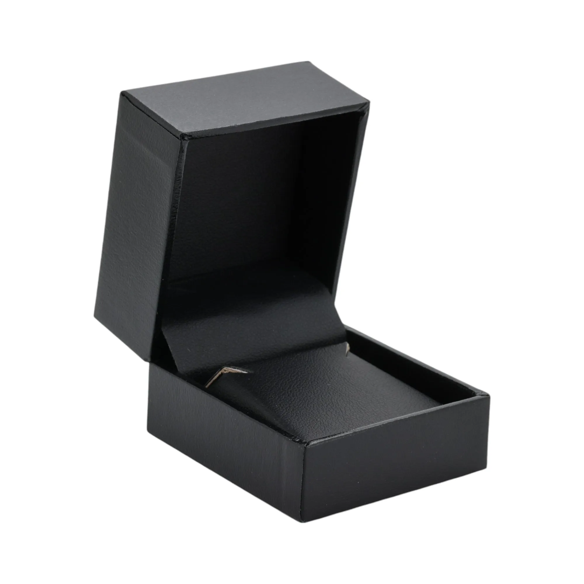 🆕📦 Leatherette Box for Earring / Pendant. Inner Leatherette (Black Outer, Black Inner)