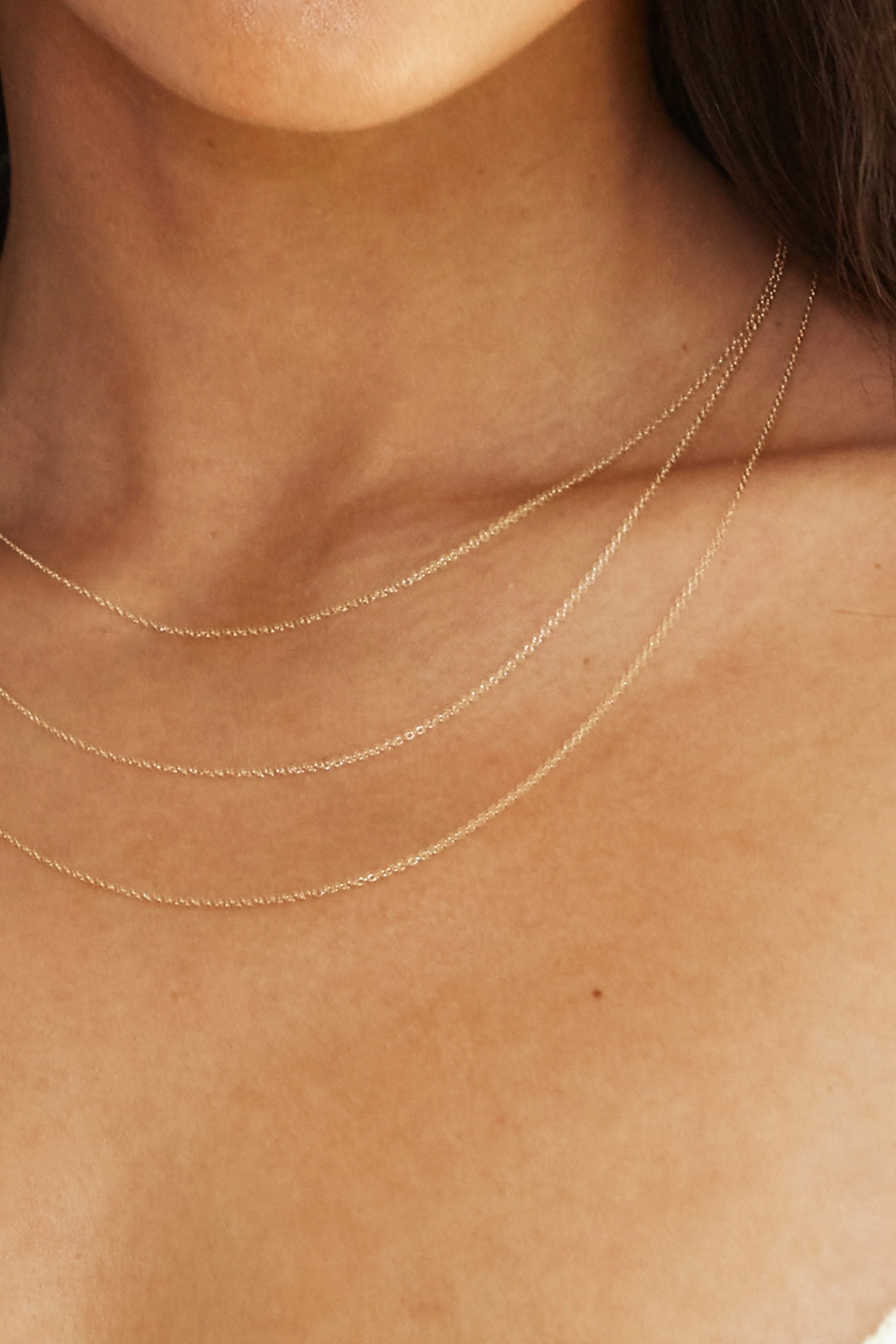 14K 20" Simple Necklace