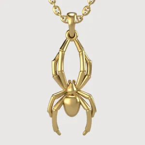 14k Gold Spider Pendant