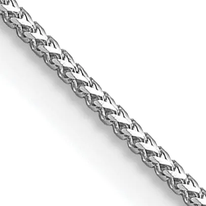 14k White Gold Polished 0.90mm Franco Chain