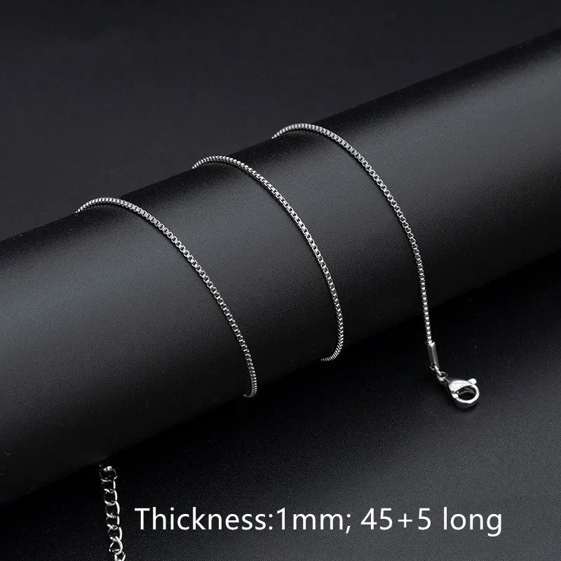 304 Stainless Steel Necklace Rope Simple For Women