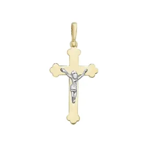 9ct Yellow Gold Crucifix Pendant PN1024