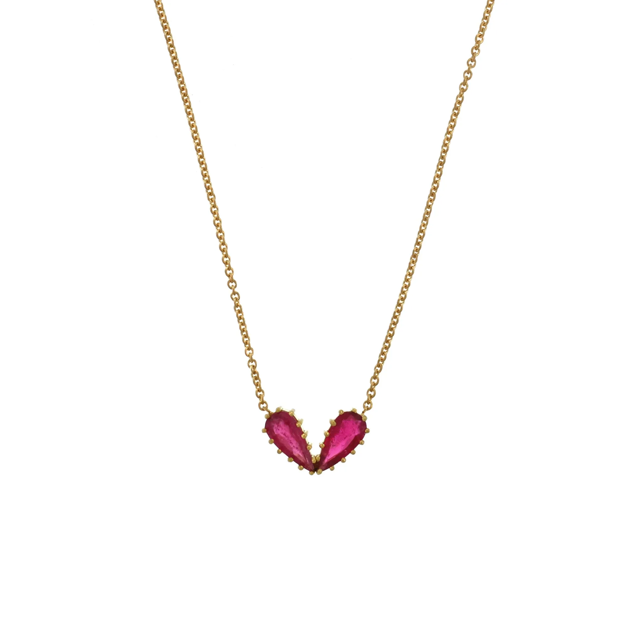 A Tourmaline Heart Necklace