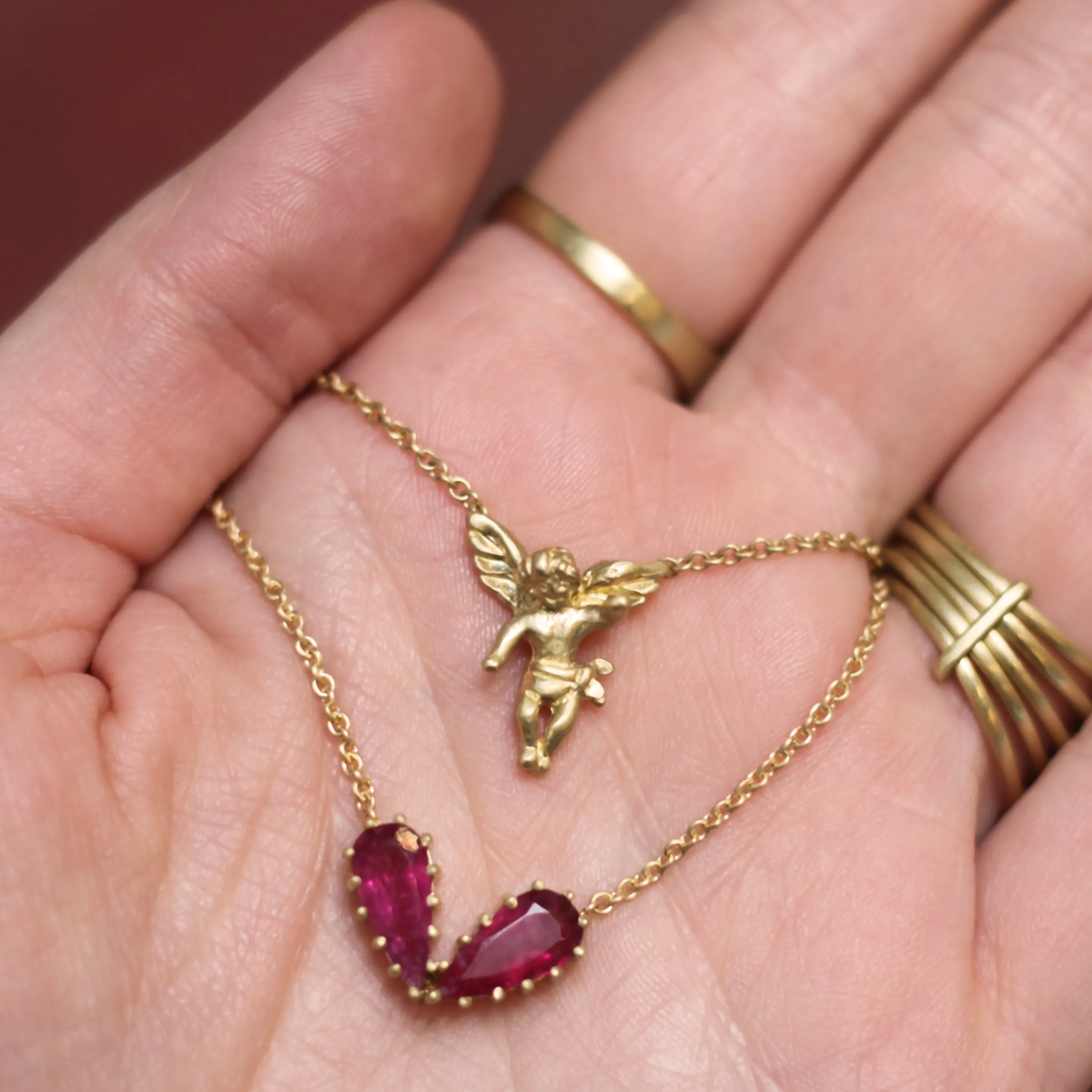 A Tourmaline Heart Necklace