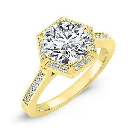 Anise - Round Lab Diamond Engagement Ring (IGI Certified)