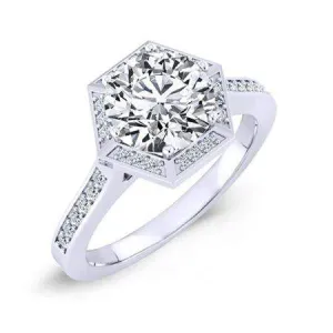 Anise - Round Lab Diamond Engagement Ring (IGI Certified)