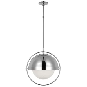 Bacall 20 in. Pendant Light Polished Nickel Finish