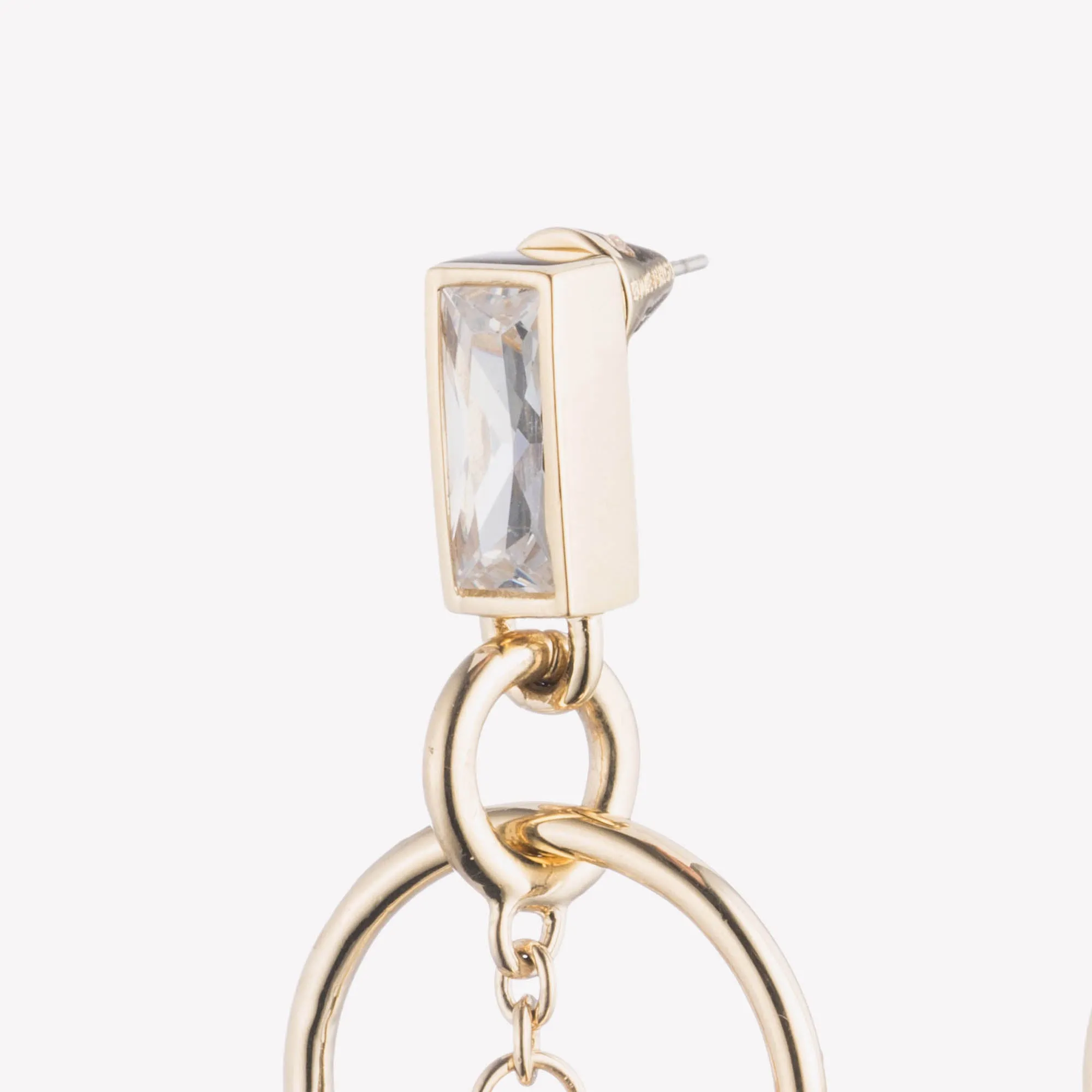 BAGUETTE ELLIPSE EARRINGS