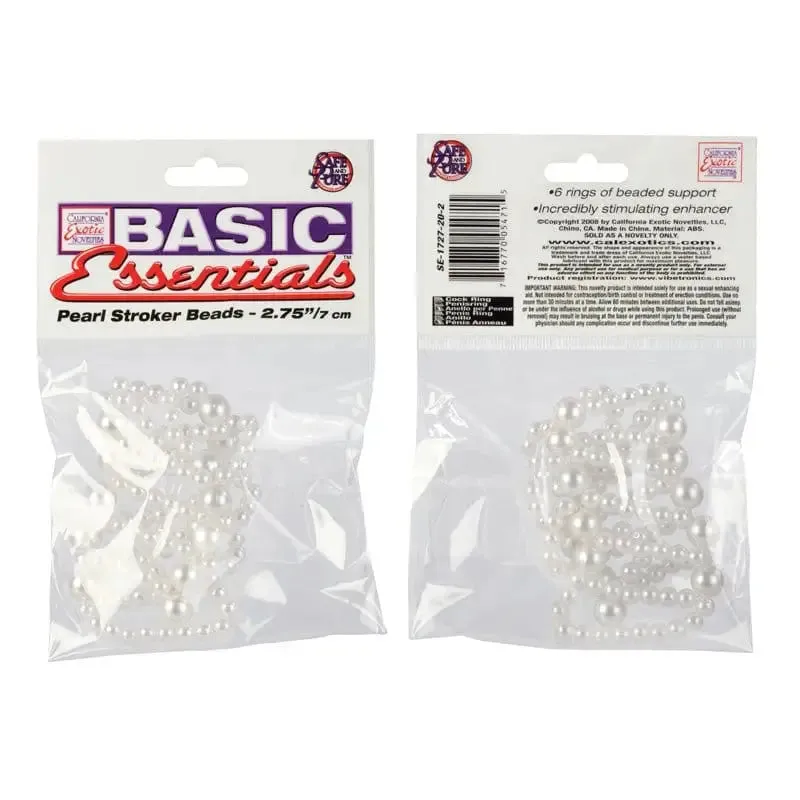 Basic Essentials Pearl Stroker Beads Large