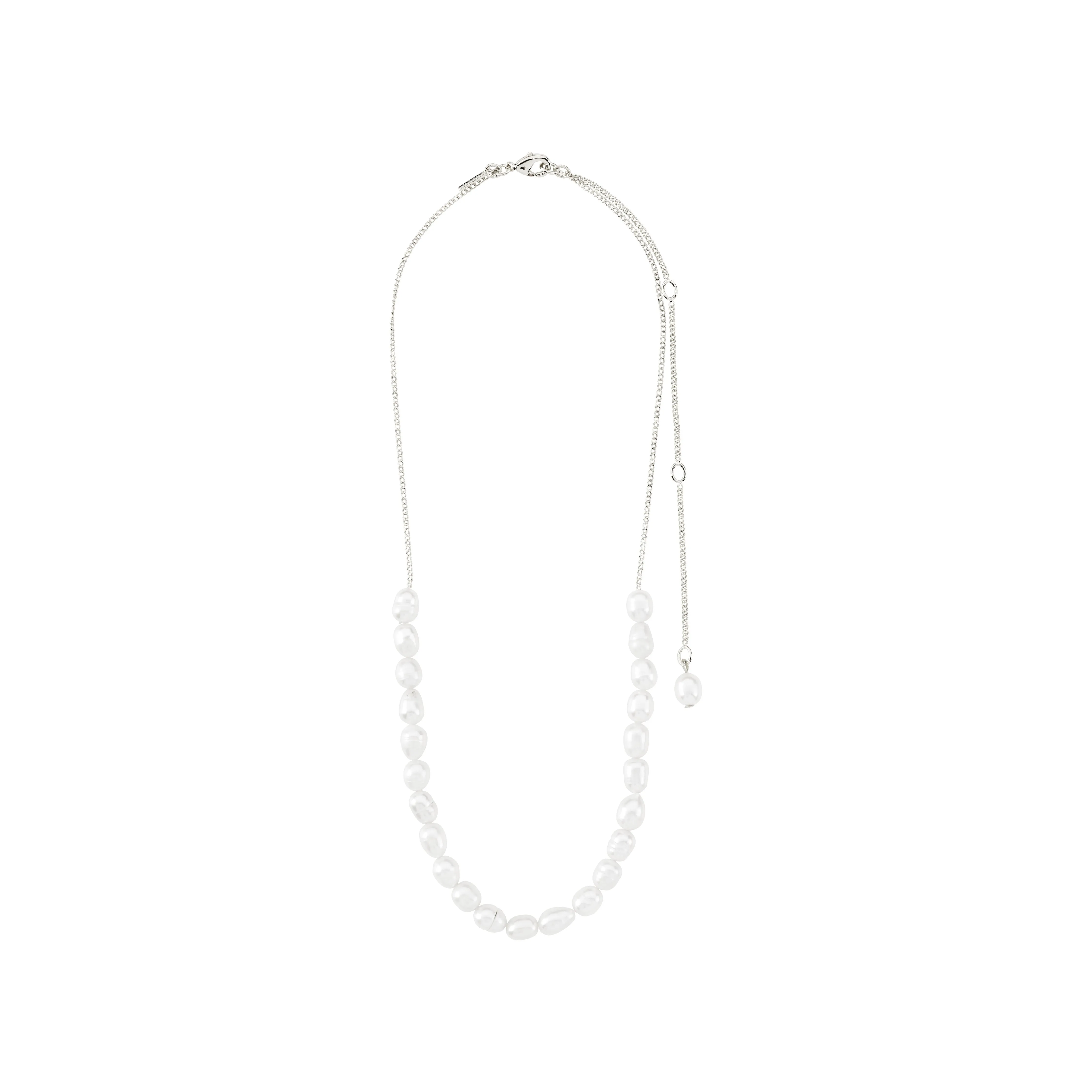 BERTHE pearl necklace silver-plated