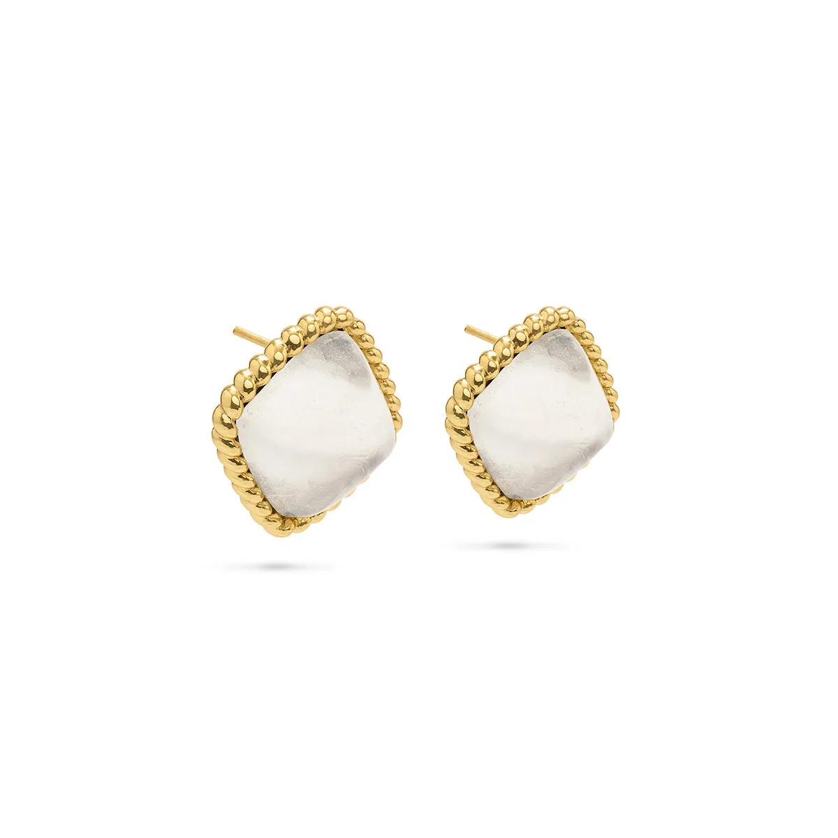 Blandine Clip Earrings - Clear Quartz