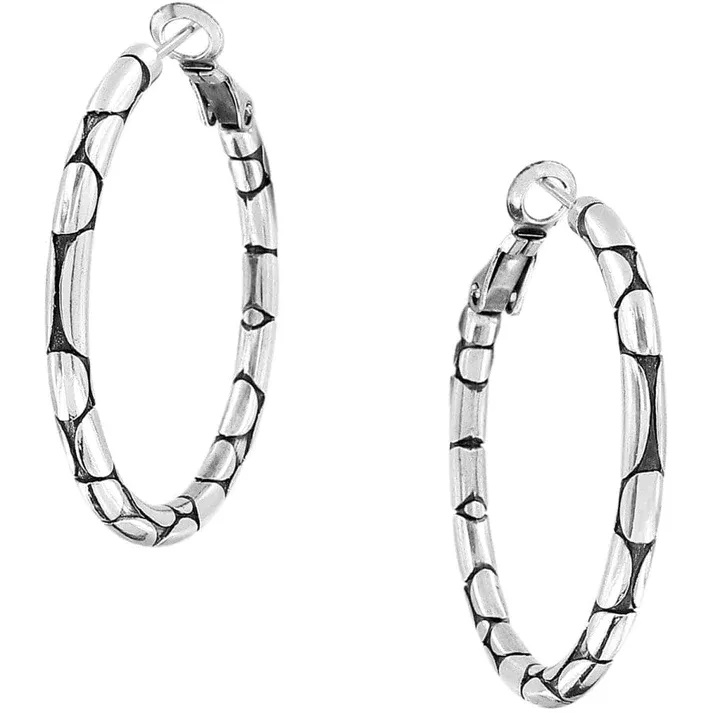 Brighton Women's Pebble Small Hoop Earrings