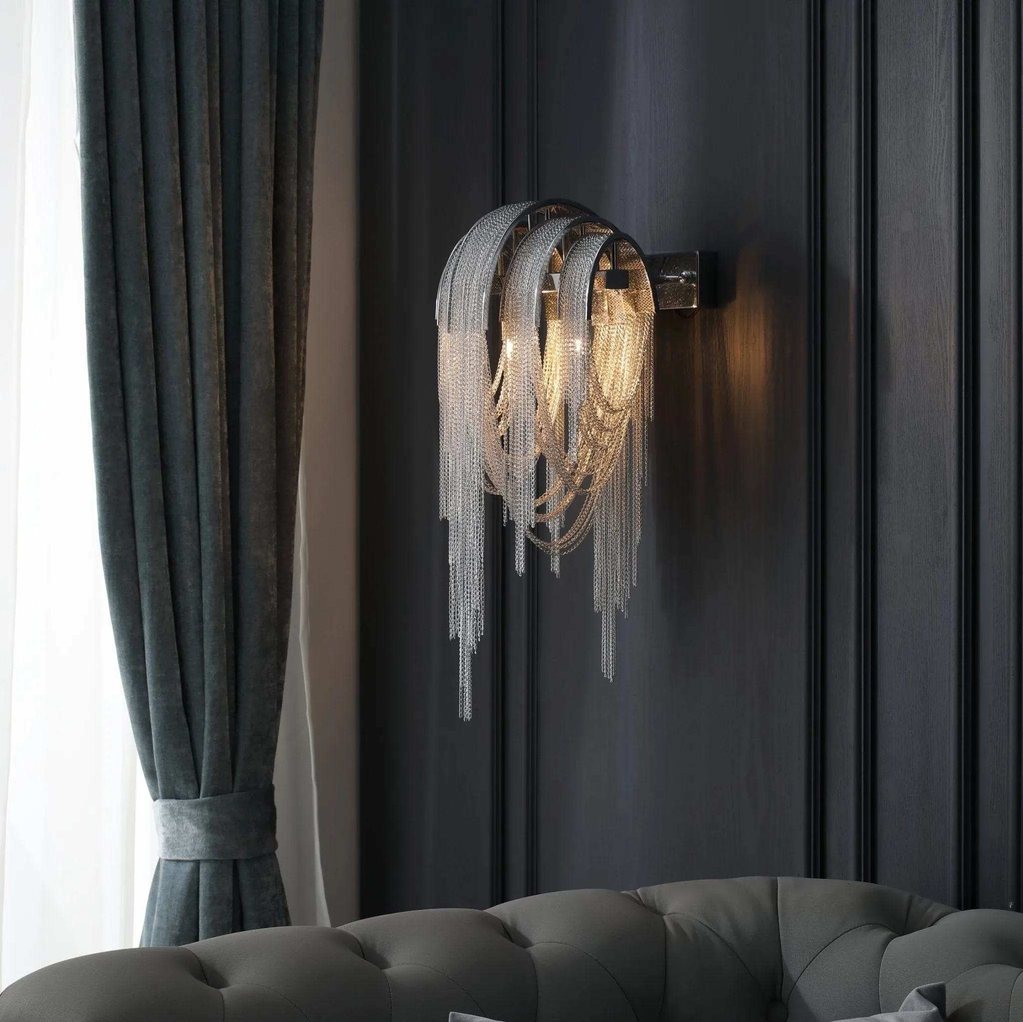 Chains Tassel Wall Lamp