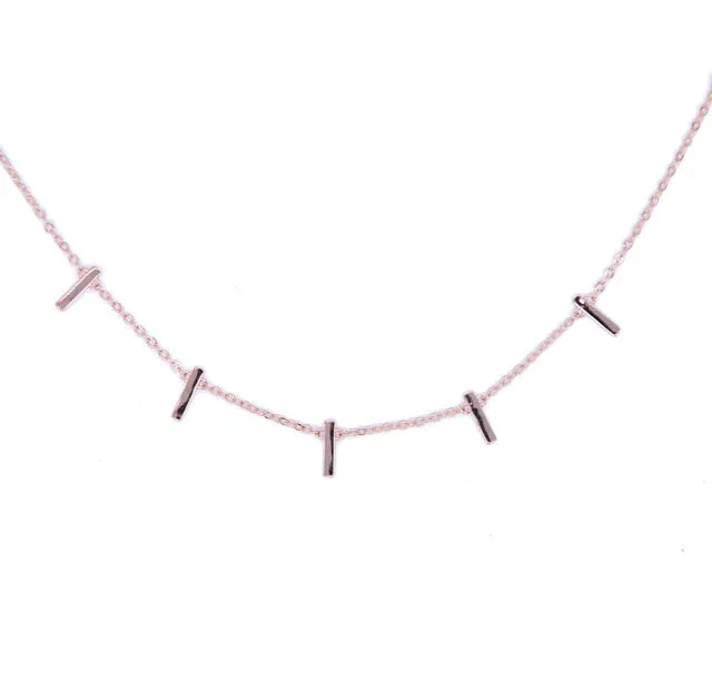 choker bar simple necklace