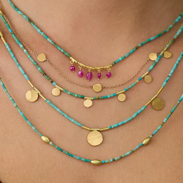 Delicate Gold Dot Necklace