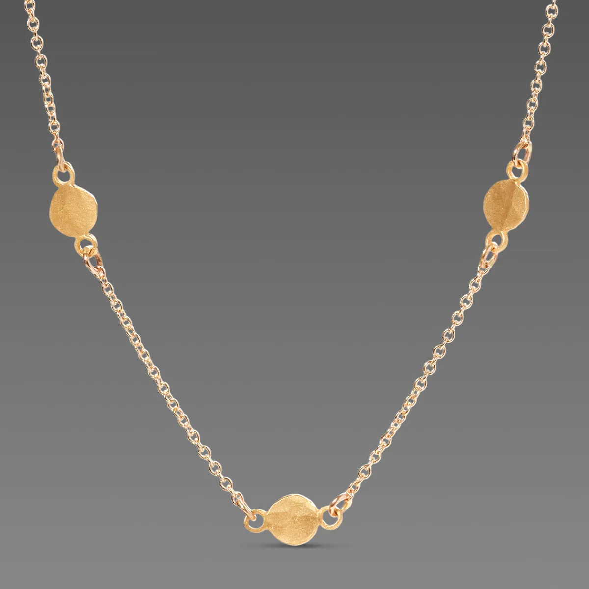 Delicate Gold Dot Necklace