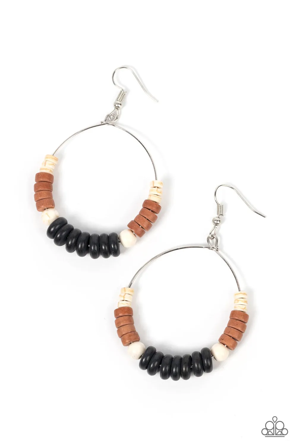 Earrings Earthy Esteem - Black E2383