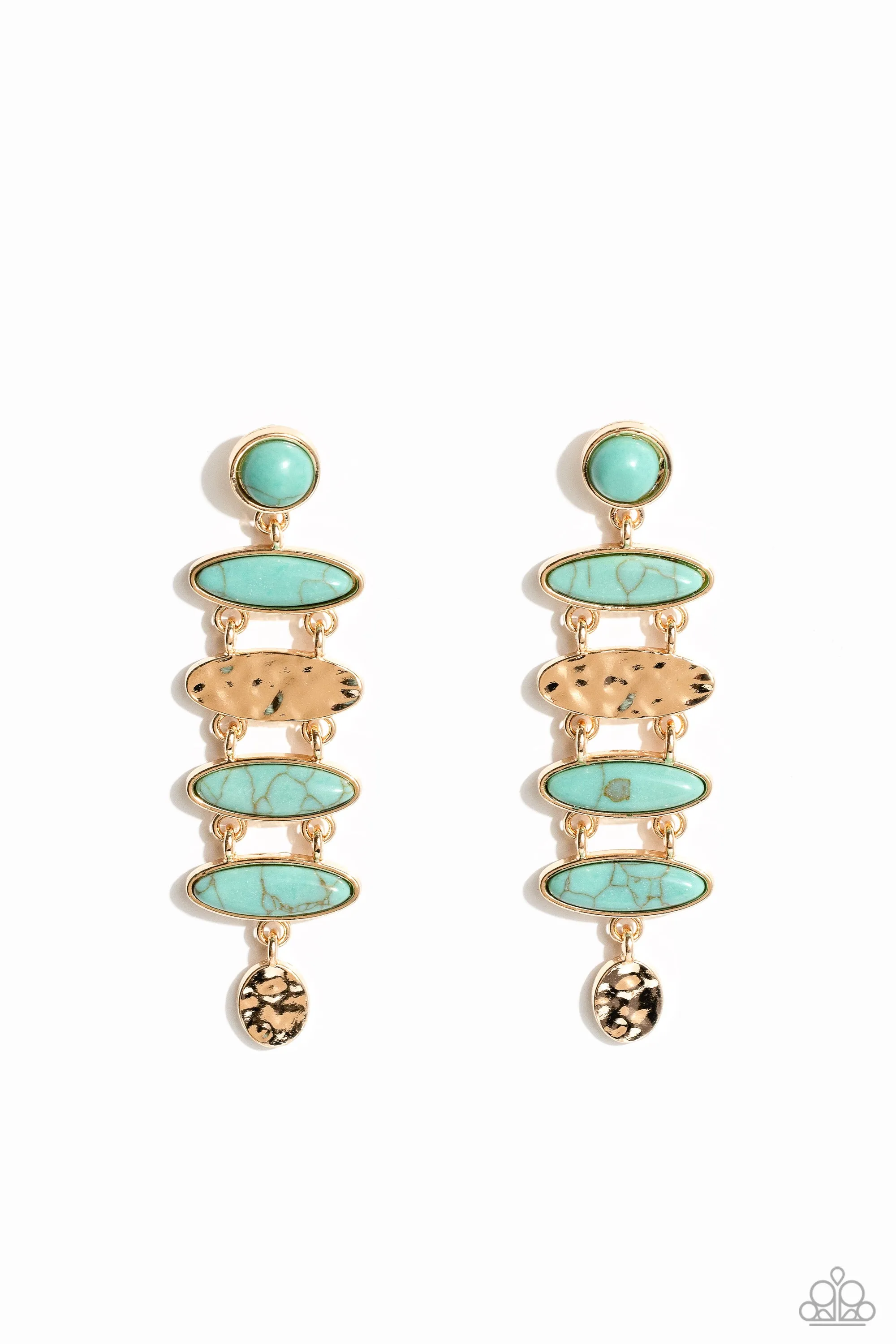 Earrings Rustic Reverie - Blue E377