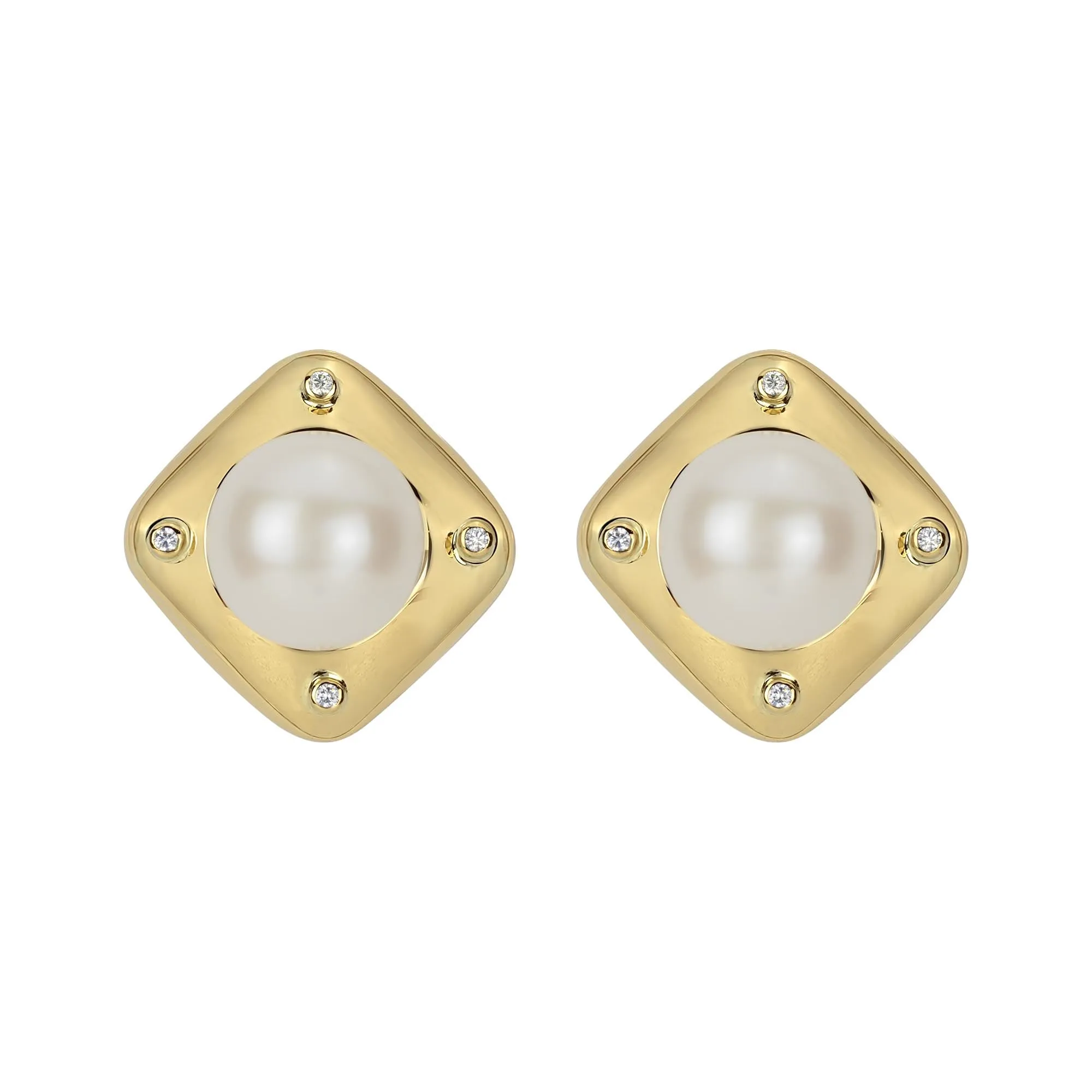 Earrings- South Sea Pearl And Diamond (1853M)