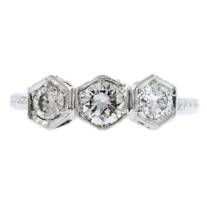 Edwardian Three Stone Diamond Ring