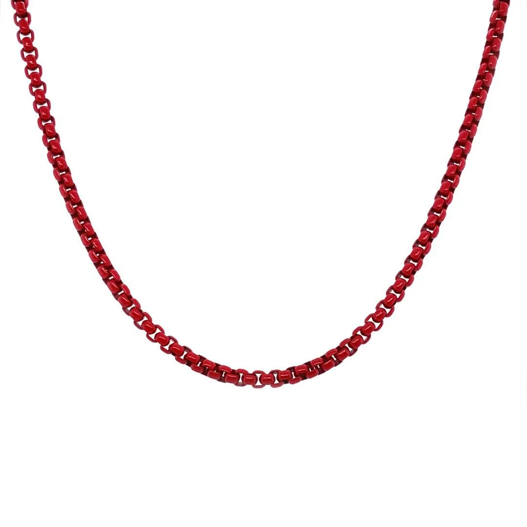 Enamel Link Chain Necklace