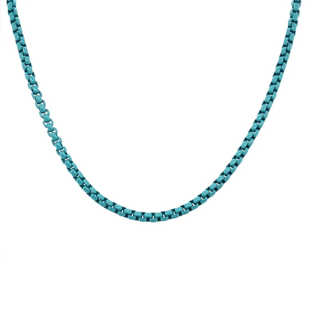 Enamel Link Chain Necklace