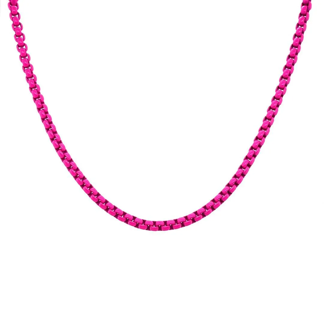 Enamel Link Chain Necklace