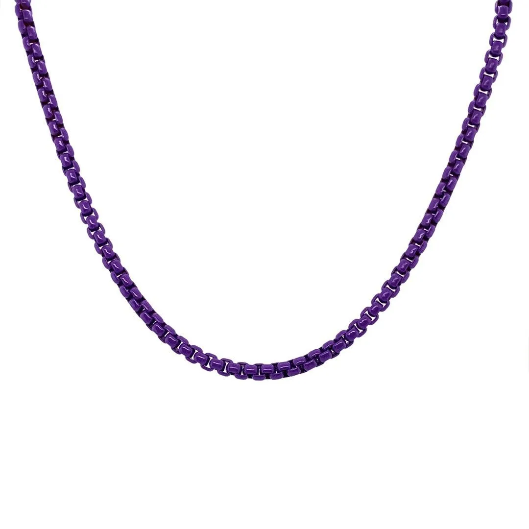 Enamel Link Chain Necklace