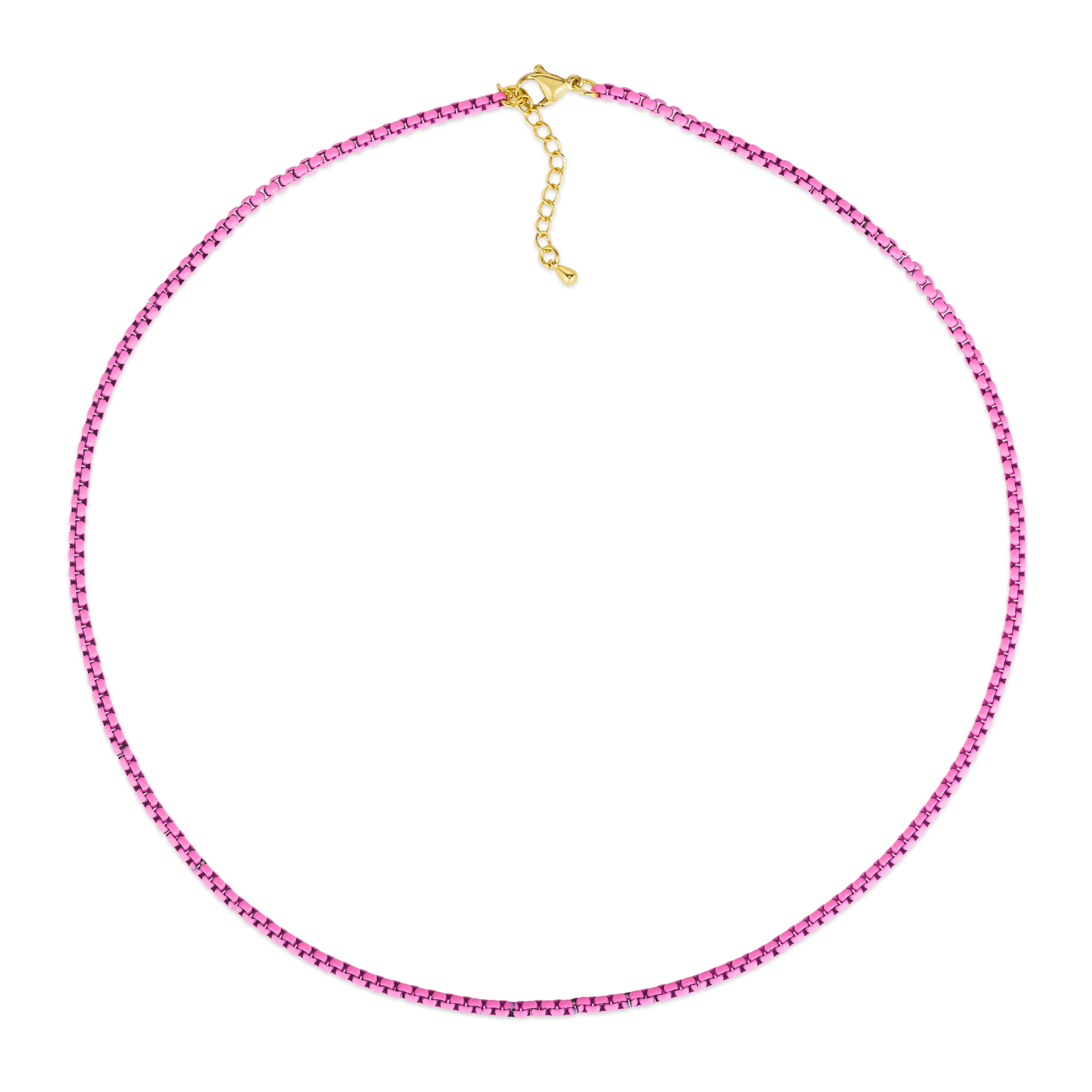 Enamel Link Chain Necklace