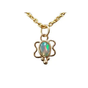 Ethiopian Opal 18k Gold Pendant