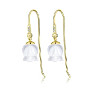 Fresh Bell Orchid Drop Earrings