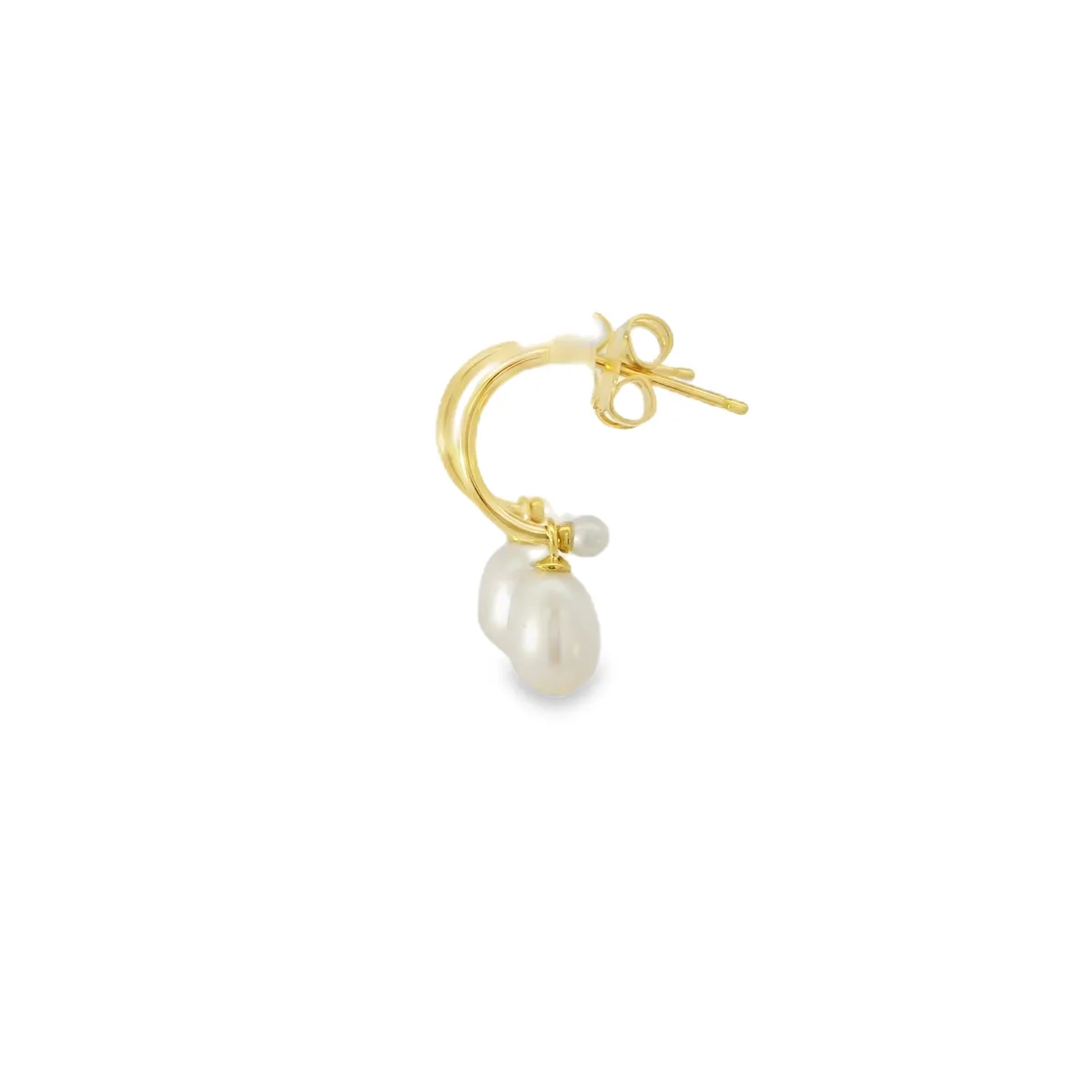 Fresh Water Pearl Ball Drop Earrings