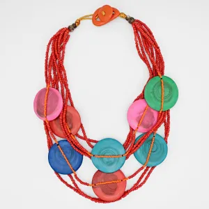 Geometric Multi Color Gisele Necklace