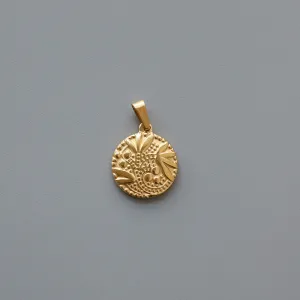 Goddess of Healing Greek Coin Pendant