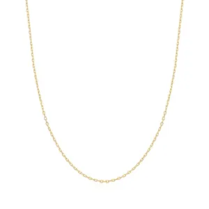 Gold Mini Link Charm Chain Necklace