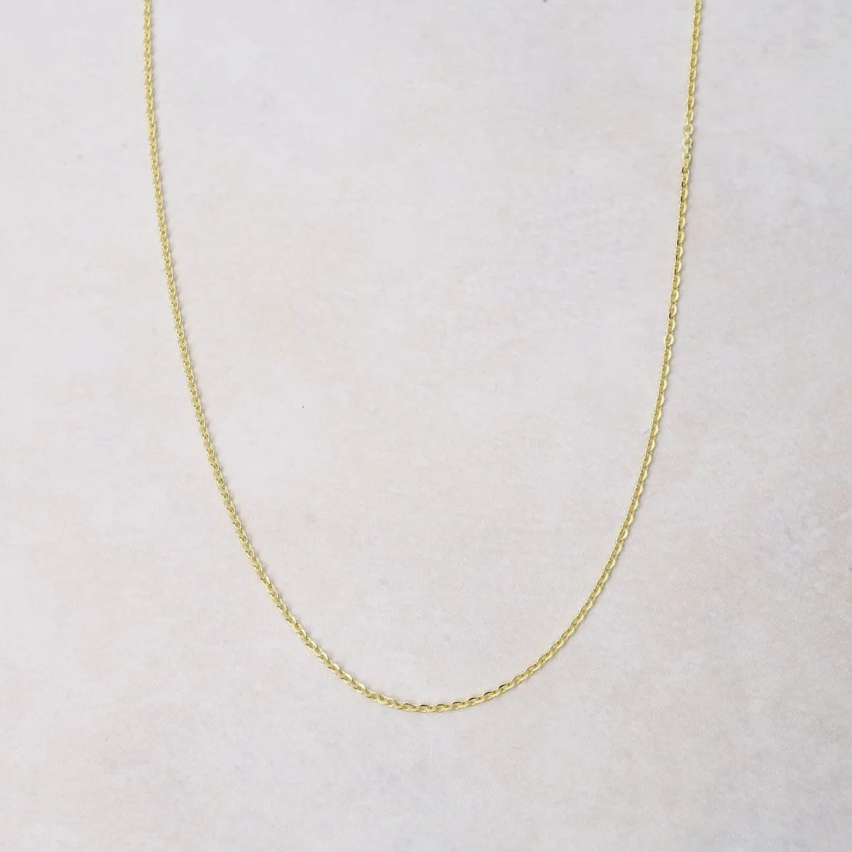 Gold Plated Cable Flat Chain