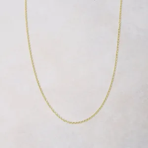 Gold Plated Cable Flat Chain