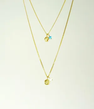 Initial & Birthstone Delicate Necklace