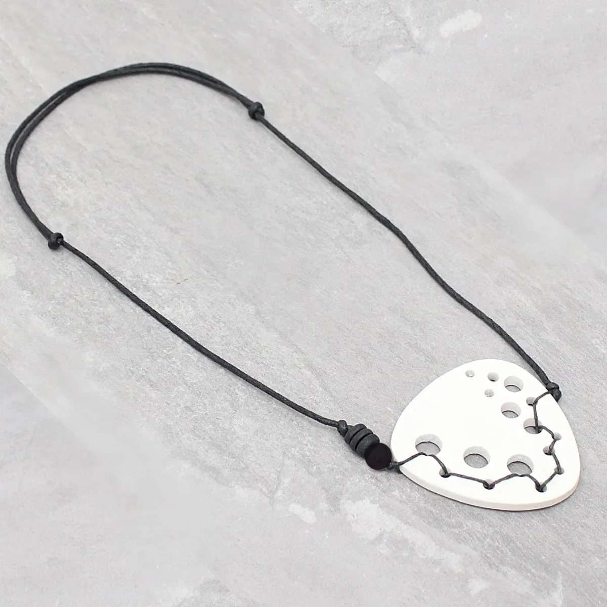 Ivory Dakota Geometric Pendant Necklace