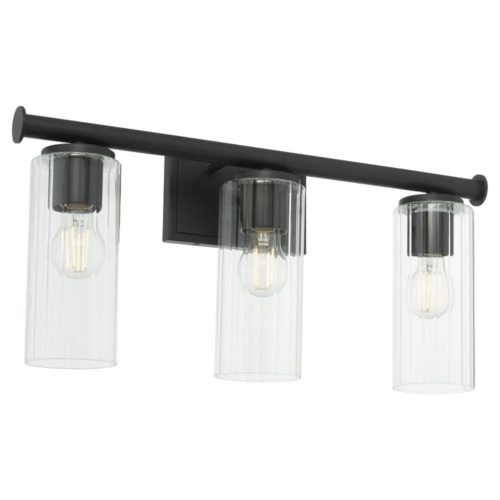 Juniper 3 Light Vanity - Matte Black