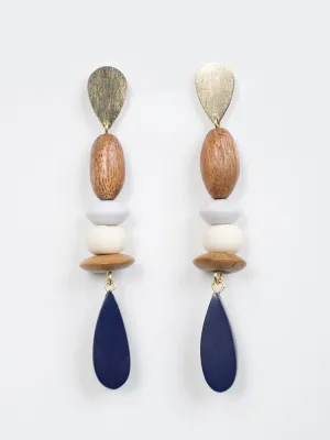 Kolkata Earrings - Blue