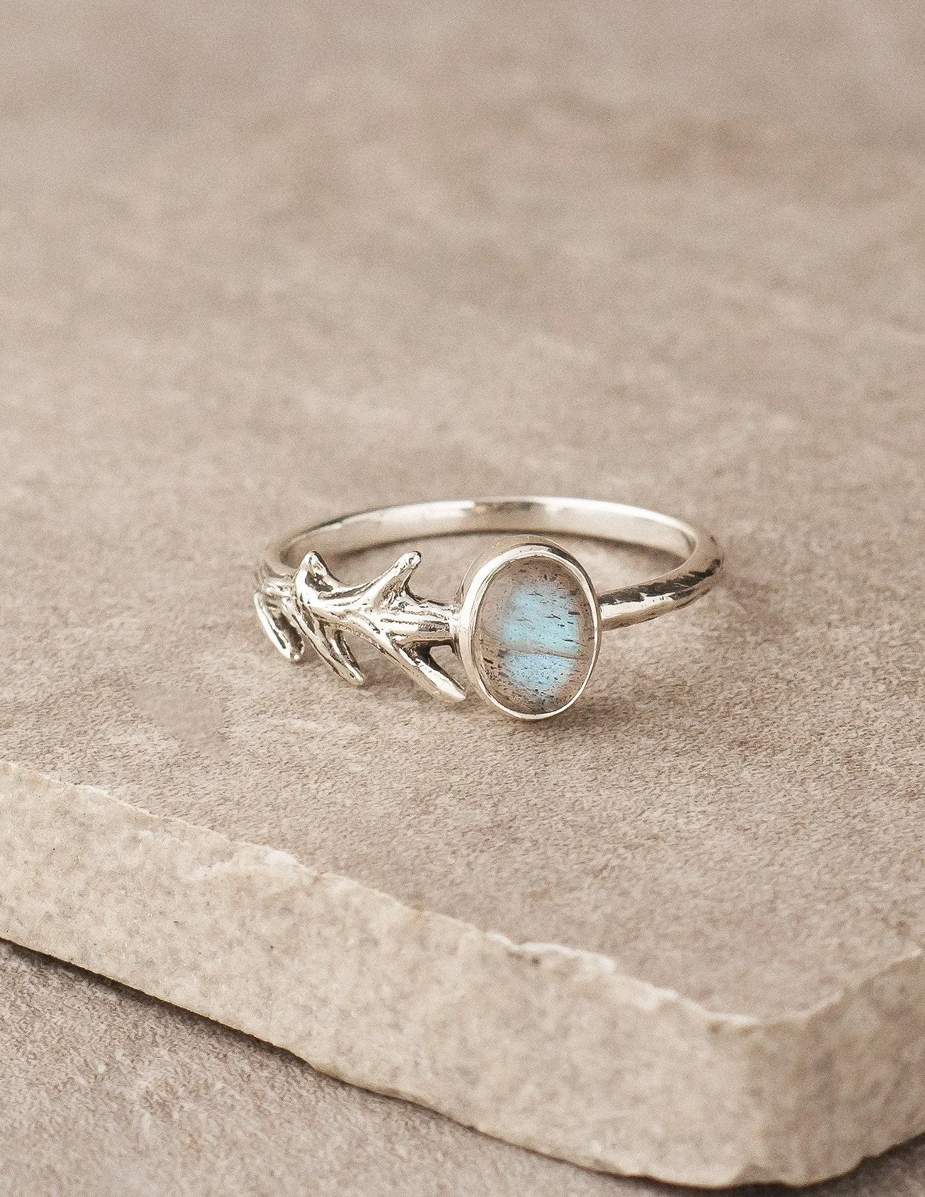 Labradorite Silver Ring