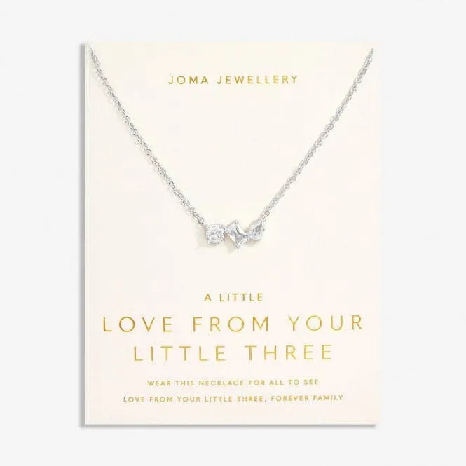 Love From Your Little Ones three Silver Plated 46cm   5cm   Necklace 7300