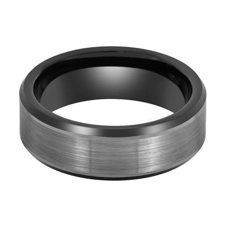 LOVELL | Tungsten Ring Two Tone Black