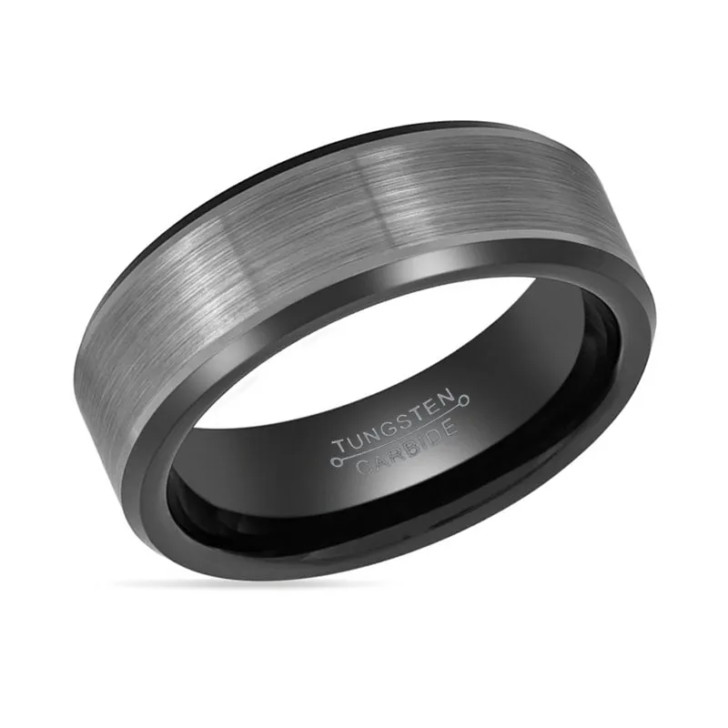 LOVELL | Tungsten Ring Two Tone Black