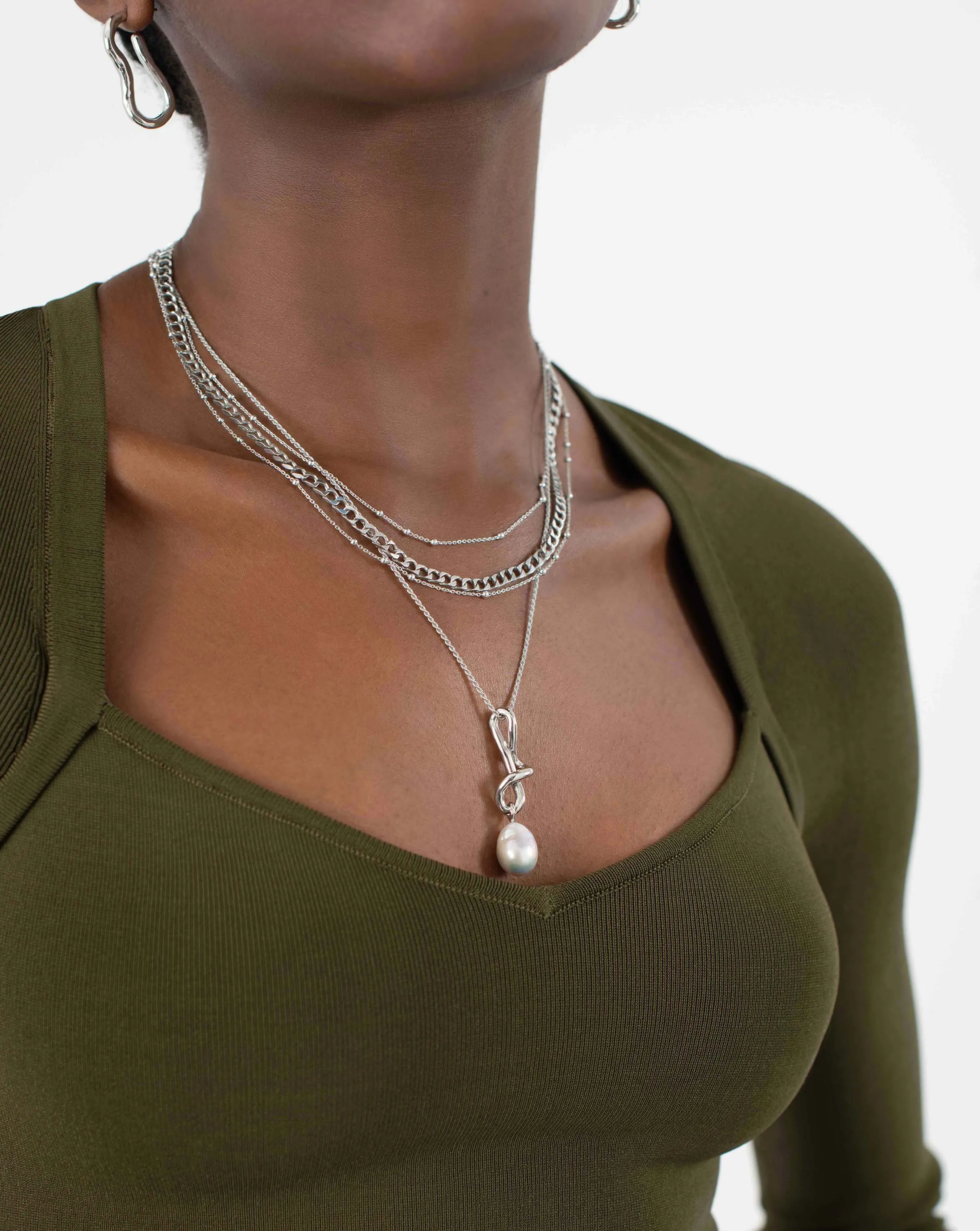 Lucy Williams Flat Curb Chain Necklace