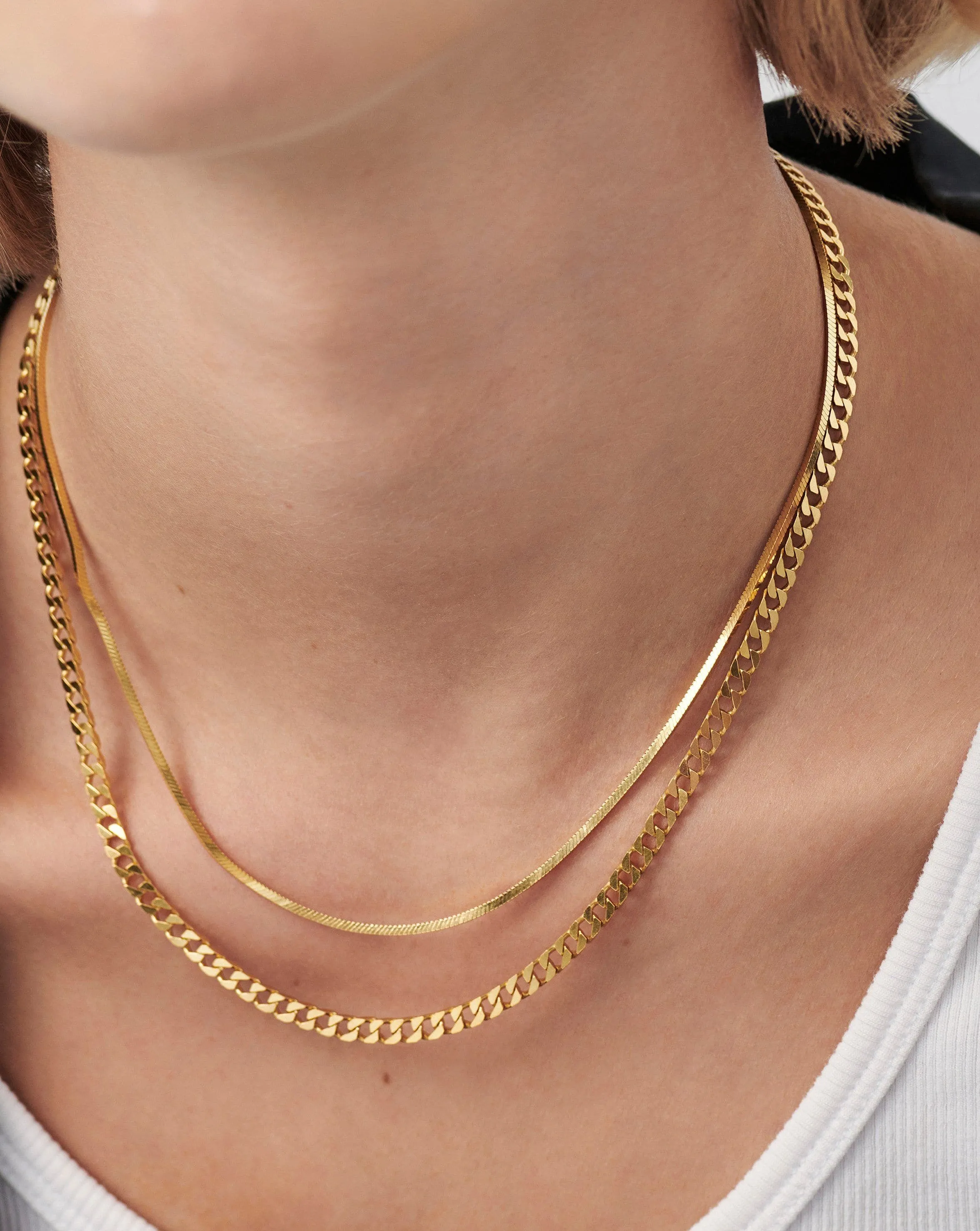 Lucy Williams Flat Curb Chain Necklace