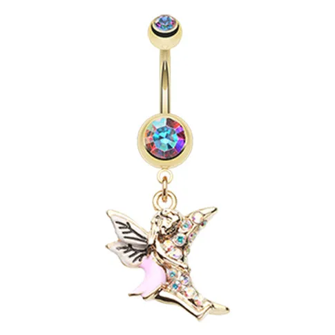 Luna Lovin' Fairy Belly Dangle in Gold