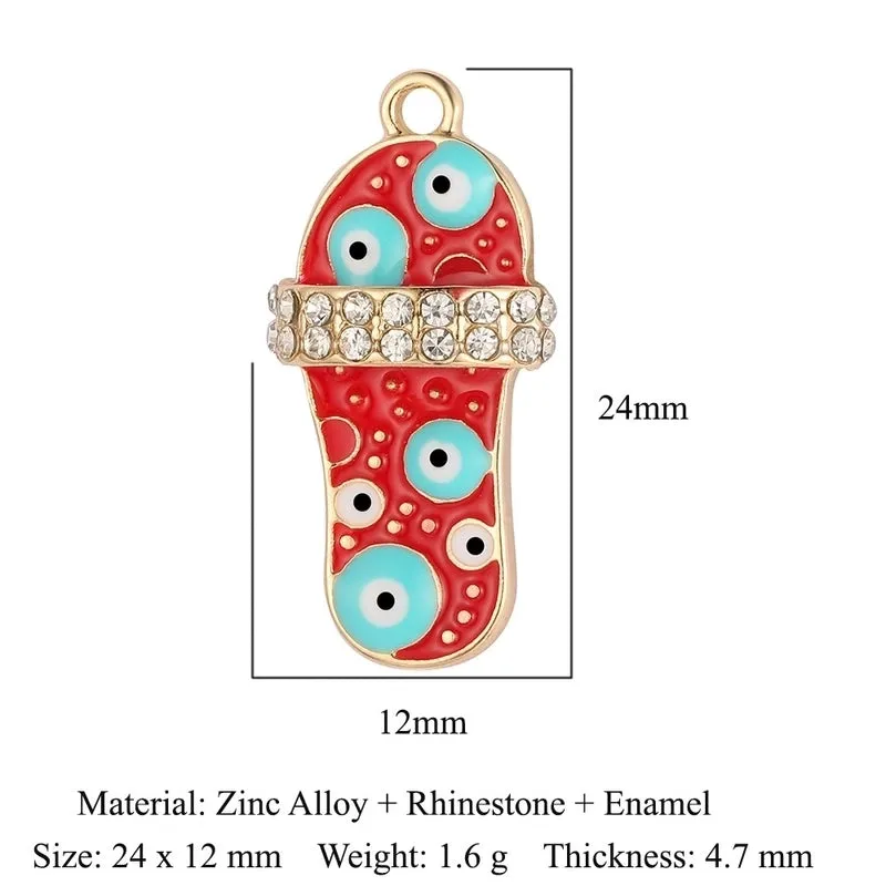 Luxurious Snake Butterfly Lightning Copper Plating Inlay Zircon 18k Gold Plated Charms Jewelry Accessories