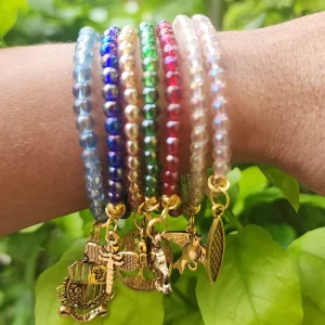 MADEININDIABEADS- EXCLUSIVE OFFER JUST RS. 59.00 ' GRAB BAG OF BEADED BRACELETS, 4 COLOR COMBO PACK' @15 INR PER PIECE